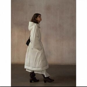 White long down jacket